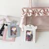 INS Sweet Aesthetic Kpop Photocard Holder for Girls Wings Keychain Schoolbag Charm Kawaii Displaying Photo Card Cover Case