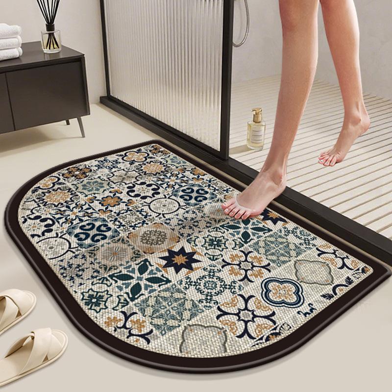 

Килимок для ванної кімнати Абсорбуючий та протиковзкий килимок Килимок для дверей Домашні аксесуари 40*60cm
