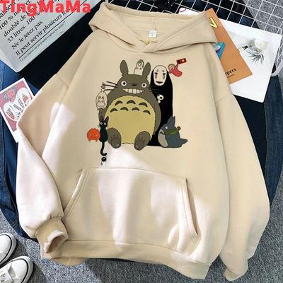 Sudaderas con capucha de anime de Miyazaki Hayao japonesas Unisex con gráfico de anime Sudaderas Unisex con capucha talla grande harajuku Sudadera Unisex