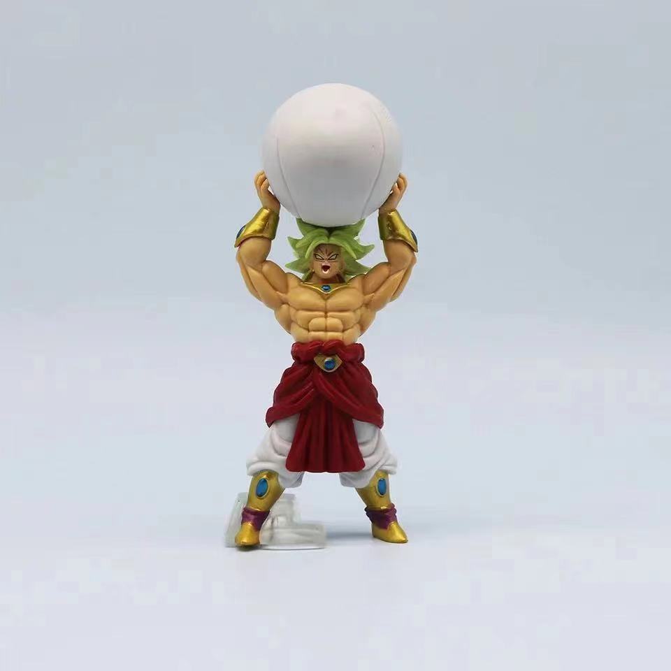 Random Pcs Amine Dragon Ball Broly Total Form Super Saiyan Figurine Pvc Action Figures Statue Collection Model Toy Gifts 1 Round Sensory Compression