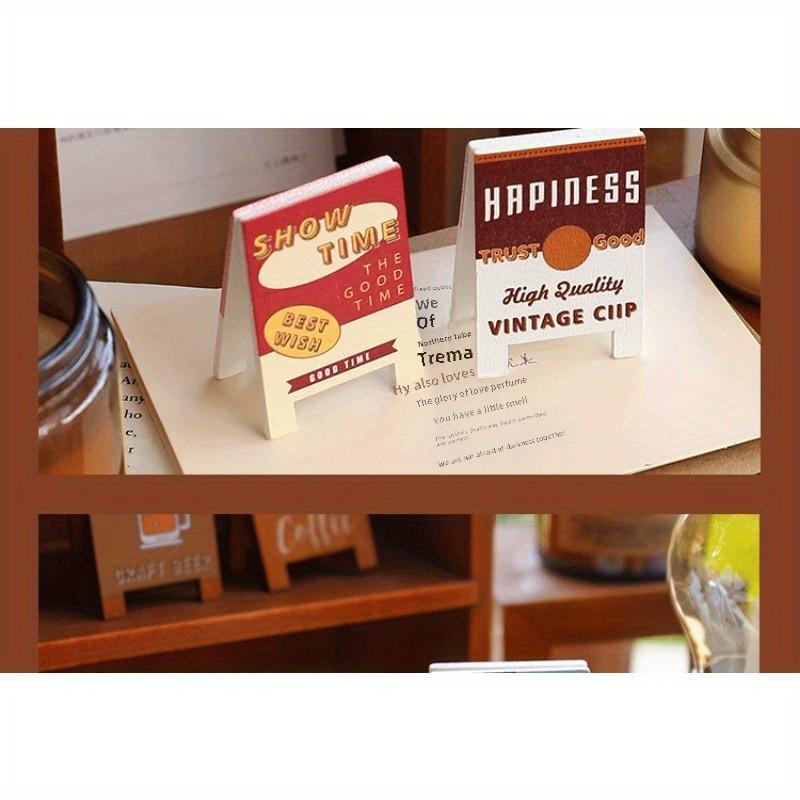 Desktop Note Holders with Inspirational Quotes, Perfect for Office, Home, or Decor (Coffee is Always a Good Start, High Five