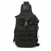 LTG Men's Tactical Shoulder Bag, Crossbody Bag, One-Shoulder Bag, Military, Airsoft, Large Capacity, Waterproof, with Carrying Handle, 7987846 (Black)
