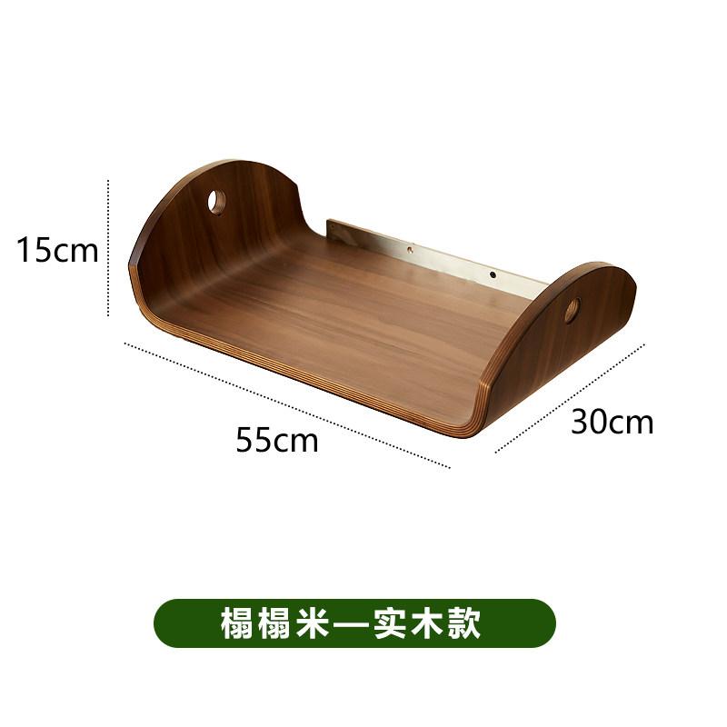 Wall Mounted Cat Shelves Solid Wood Floating Pet Perch for Window Hanging Cats Hammock for Balcony Modern Cat Climbing Furniture