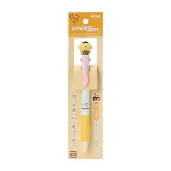 Sanrio Mascot Attached 2-Color Ballpoint Pen Pompompurin ABS Resin 0.5mm Ink Color Black Red Writing Instrument 114359