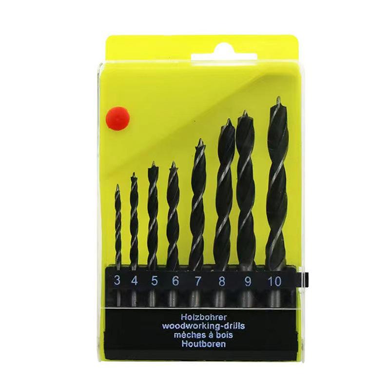5/8Pcs Electric Drill Bit Drilling Twist Drill Tool 3-10Mm Three Pointed Woodworking Drill Dc Branch Drill Drilling