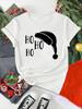 Unisex Christmas Santa Claus Printed T Shirt Christmas Xmas Cartoon Top Tshirt Harajuku Fashion New Year Tshirt Clothing