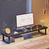 Supporto Riser per Monitor da Scrivania Regolabile Schermo Laptop Organizzatore Spazio di Lavoro Ergonomico Legno Bianco Noce Nero