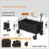 RV Picnic Foldable Hand Cart: Outdoor Travel & Multifunctional Detachable Stall Cart