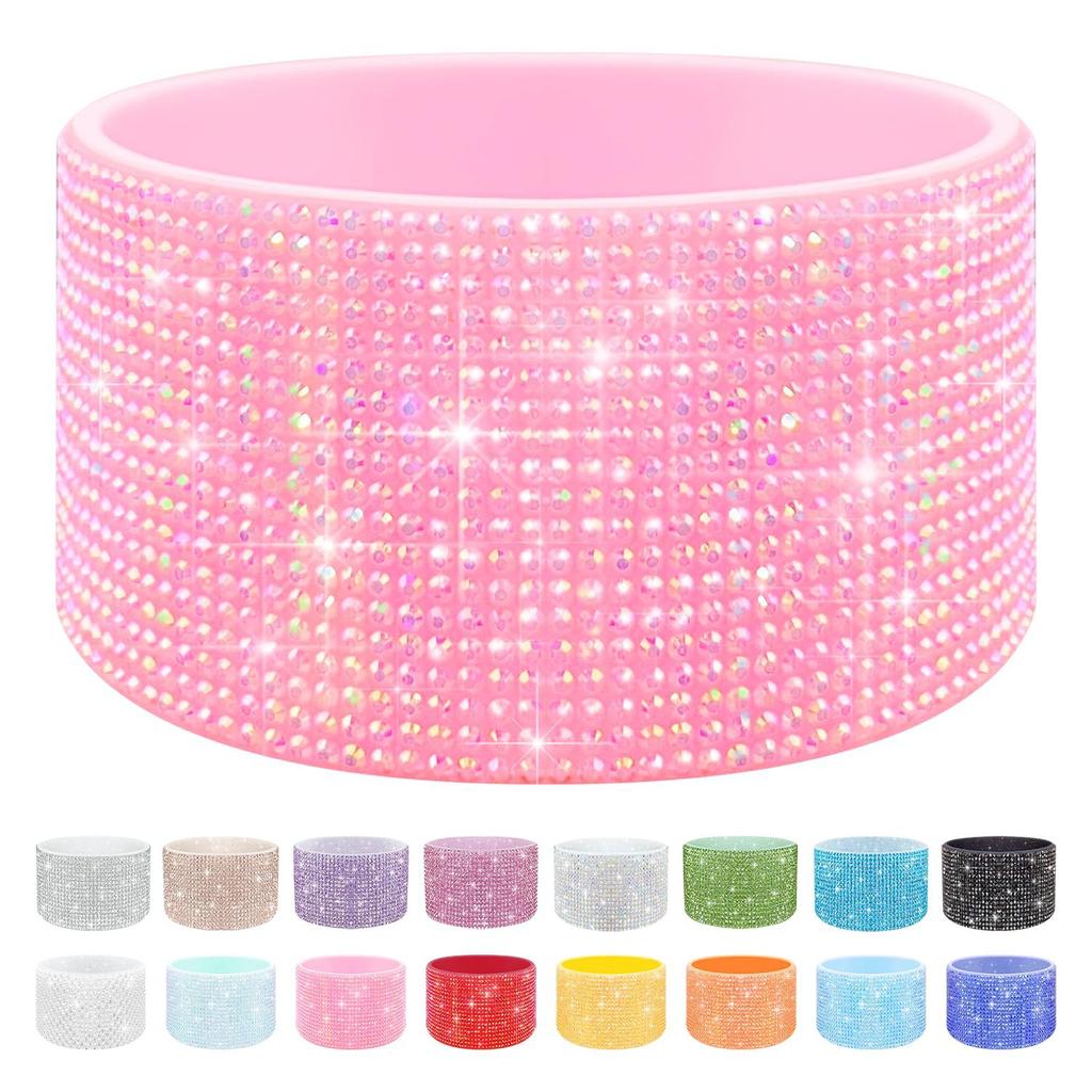 1Pcs Glitter Silicone Cup Base Cover Non-slip Boot Sleeve for Stanley Cups Water Bottle Bottom Protective Sleeve Cup Accessories