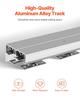 Bypass Door Hardware 5ft Bypass Closet Door Track Kit for 2 Door System