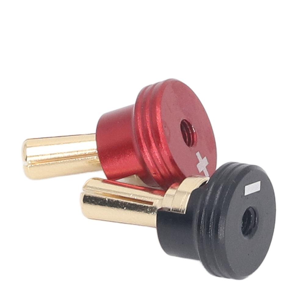 2 Pcs/Set Copper Connectors RC Battery Heatsink Plugs 4/5mm RC Heatsink Plug Grips Set  RC Cars