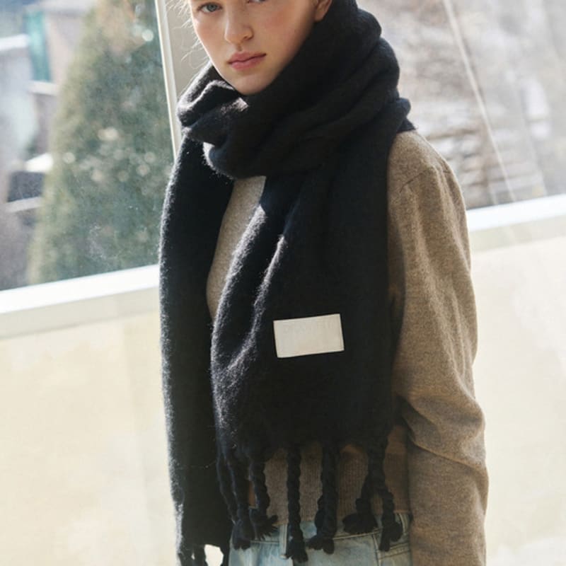 DRAWFIT WOMEN Bold Knotted Long Muffler [3COLORS]