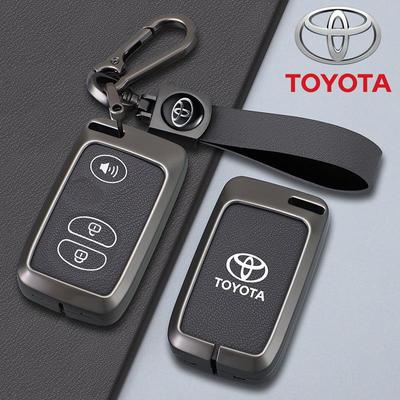 Key Case for 09/10/11 Camry, Highlander, Prius, 86, Reiz, Prado - Metal Finish