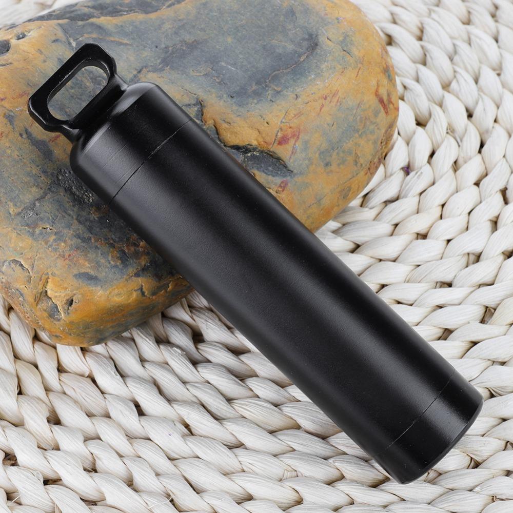 Aluminum Alloy Medicine Container Waterproof Pill Box Durable Pill Bottle  Climbing Expeditions