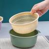 Sanhe Thickened Dual-Layer Round Draining Basket