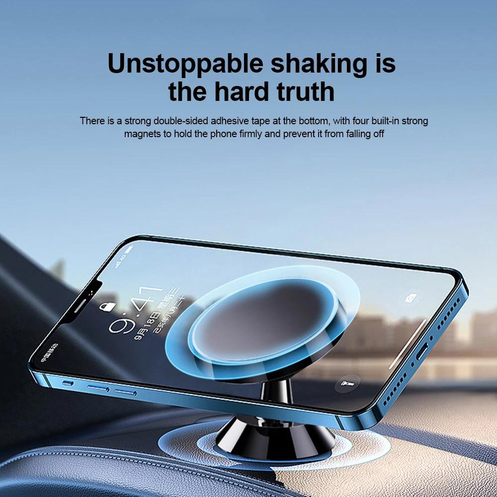 Magnetic Car Phone Holder 360 Rotate Metal Mobile Phone Mount Bracket For iPhone Samsung Xiaomi Air Vent Mount Phone Stand
