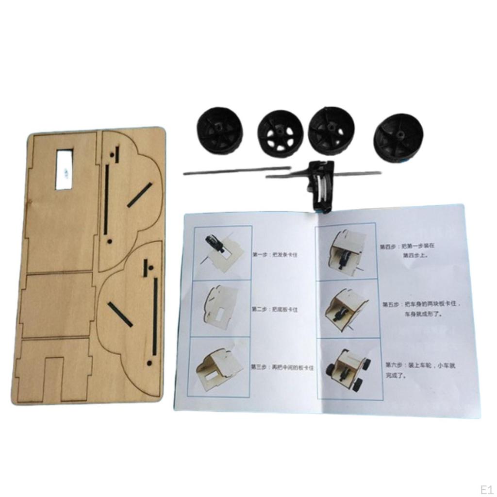 DIY Wood Model Car Building Kit Learning Toy Projects Educational Science Craft