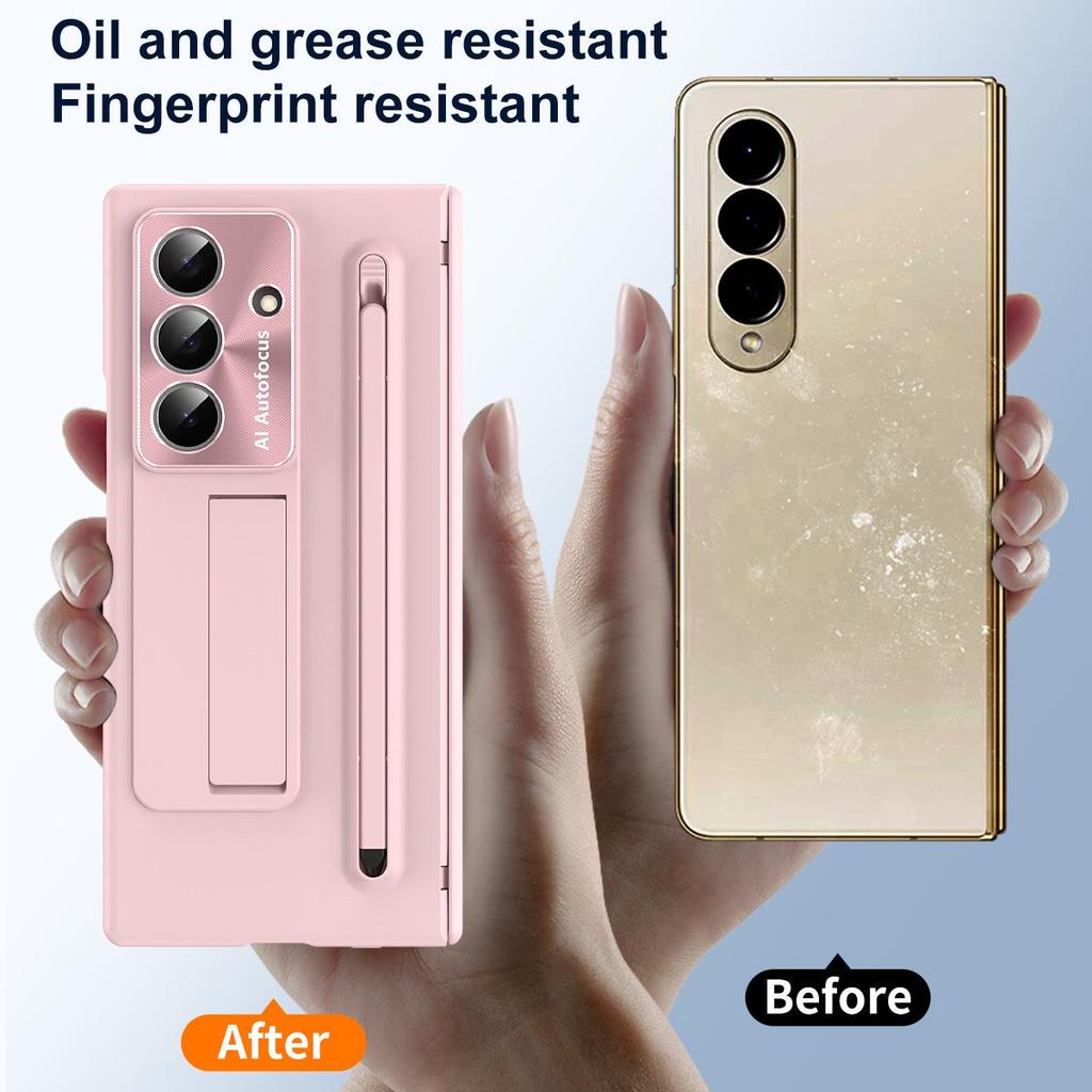 Samsung Galaxy Z Fold 7 Phone Case with Stylus Slot and Hinge Bracket
