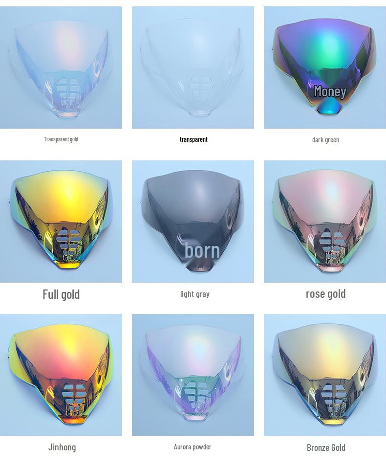 Ghost Face Motorcycle Windshield Visor for Icon Airflite C06 Helmet (Day/Night)