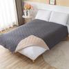 Solid Color Waterproof Bedspread For King Size Bed Kids Pets Mattress Pads Washable Mattress Protector Cover Dog Cats Bed Linen