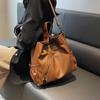 Retro Women's PU Leather Handbag Large Capacity Shoulder Bags Ladies Soft Leather Crossbody Bags for Daily Commute Work Shopping and Weekend Outings
