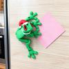 Yousheng Christmas Hat Frog Refrigerator Magnet 3D Printed Movable Joints Frog Fidget Toy Articulated Animal Model Figurine Fridge Magnetic Frog