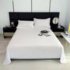 Modern Minimalist Cotton Bed Sheet With Soft Washable Fabric For Single Dorm Bed