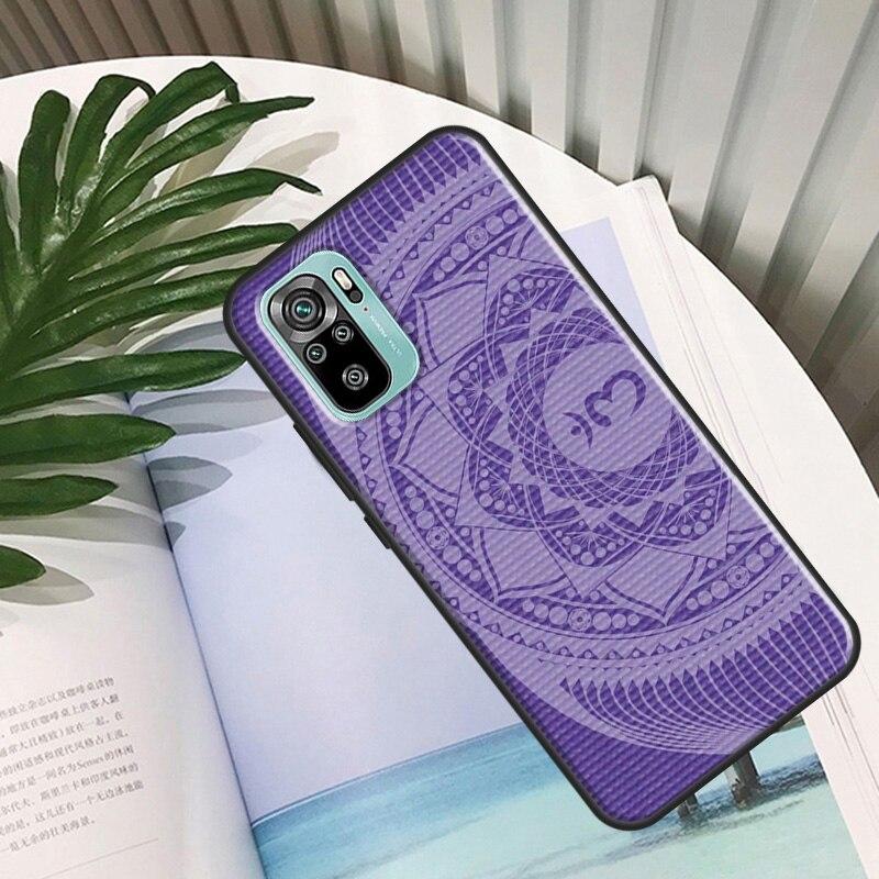Mandala Chakra Yoga Case For Xiaomi Redmi Note 11 Pro Back Cover For Redmi Note 10 8 9 Pro 9S 10S 9A 9C 9T