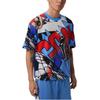 As M J Brk Fc Hbr Gfx Ss Crw Sports Leisure Full Print Short Sleeve T-Shirt Men Tops IO0013-100