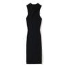 Za2025 Summer New Women Clothes Fashion Temperament Waist Hugging Sexy Neck Collar Sleeveless Backless Short Dress