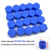 20pcs 17mm 19mm 21mm Black Car Wheel Caps Bolts Covers Nuts Silicone Auto Wheel Hub Protectors Screw Cap Styling Anti Rust Cover
