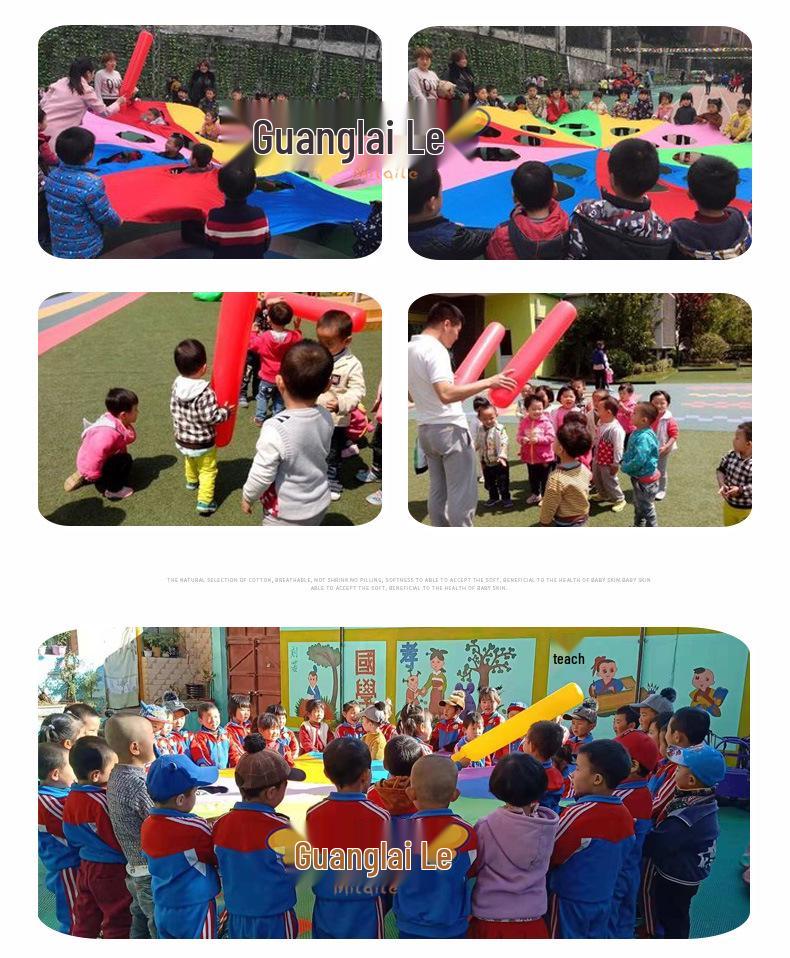 Rainbow Parachute Whack-a-Mole Game: Outdoor Early Education & Parent-Child Activity