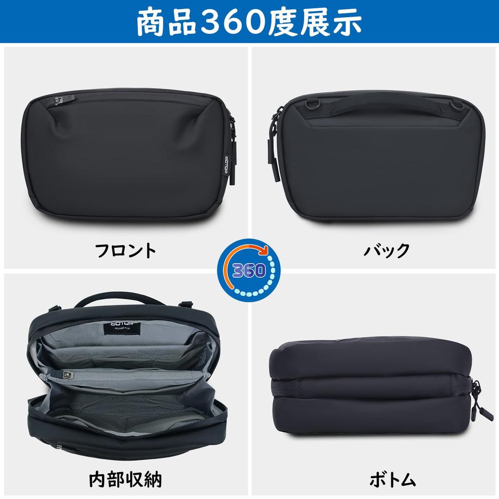 Shoulder Crossbody Gadget Multifunctional PC Cosmetics Storage YKK 3 iPad 13 5L [Dotop] Bag, Bag, Men's & Women's, Pouch, 3-Way, Peripherals, Cables,
