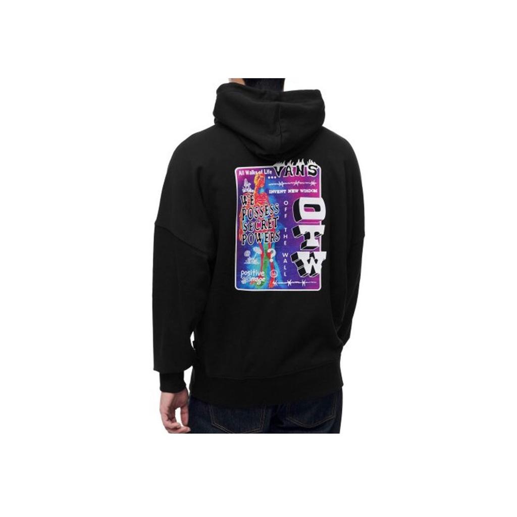 Vans Graphic Print Pullover Hoodie Men Hoodies Black VN0A5H7TBLK