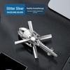 Rotating Metal Car Perfume Ornament with Long-lasting Scent for Air Vent Decoration