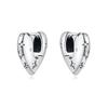 Elegant Heart Zircon Infinity Hoop Earrings Fashionable Advanced Temperament Jewelry For Women