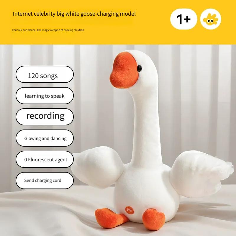 Neues tanzendes und sprechendes Entenspielzeug für Baby Kleinkind, Jungen Mädchen Geschenke Singendes nachahmendes Kaktusspielzeug Aufnahme Wiederholung dessen, was Sie sagen