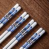 Abay Blue & White Porcelain Chopsticks (10 Pairs)