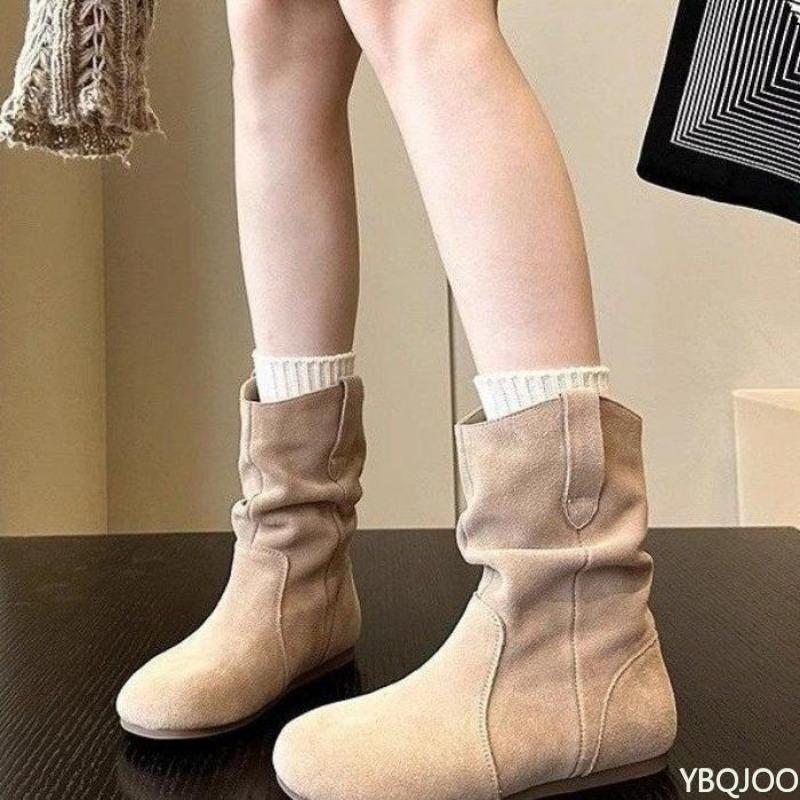 Lässige bequeme modische High-Top-Damenstiefel Herbst neue atmungsaktive Arbeitskleidungsschuhe trendige vielseitige rutschfeste Sicherheitsschuhe