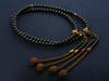 Kyoto Buddhist Altar Hayashi Prayer Beads Shingon Sect Shakuni Ebony with Tiger Eye Stone Formal Official Bag Kyoto Prayer Beads (For Men) [Tiger Eye]