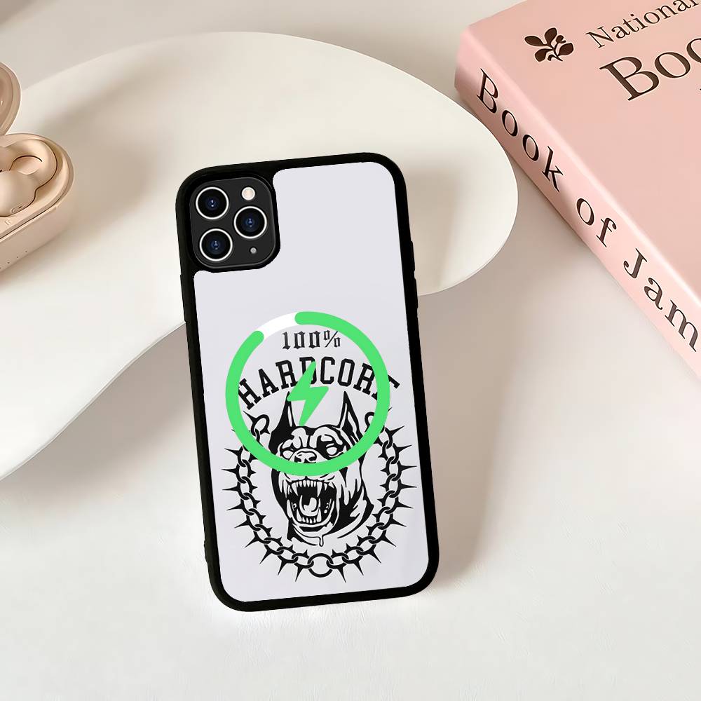 Bone Gabber 100Hardcore Dog Black For Magsafe Magnetic Phone Case For IPhone 16 15 17 Pro Max 11 12 13 14 Plus Cover