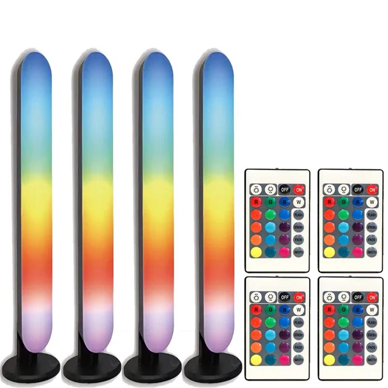 Music Sync LED Night Light Bars RGB Atmosphere Lamp With Remote Control For Gaming TV Bedroom Decoration Desktop Lamps