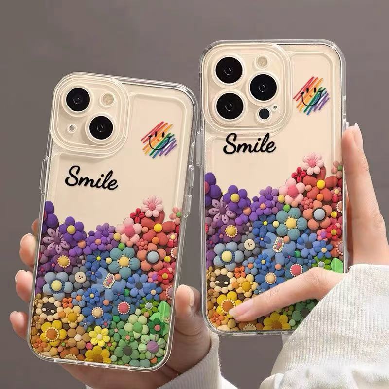 Color Sunflower for Iphone17promax Mobile Phone Case 12 Transparent Apple 15 Anti-drop 14pro13/16