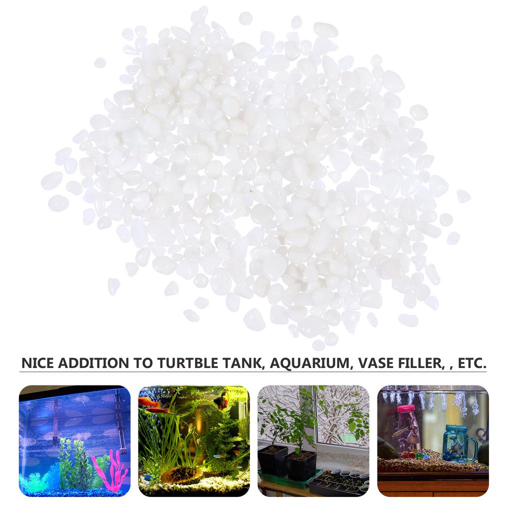 Crystal Stone Aquarium Gravel Fish Tank Rocks Brown Aquarium Stone Glass Decor Transparent Non Float Safe Pets
