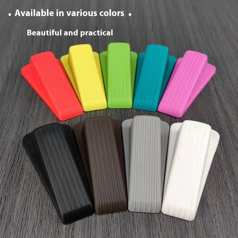 Practical Safety Soft Silicone Door Stoppers Block Wedges Doorstops Home Anti-Collision Stop Wear Resistant