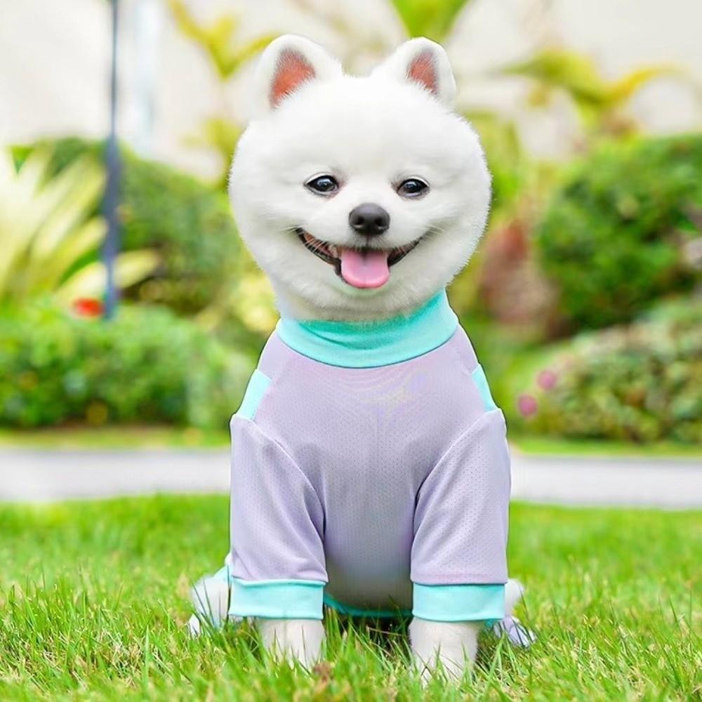 Long Sleeve Dog Jumpsuit Breathable Dog Sunscreen Suit Dog Four-legged Clothes Sun Protection
