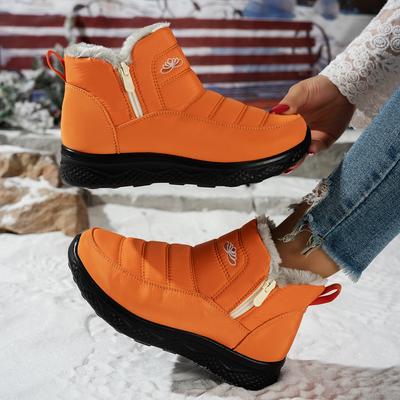Baumwollschuhe Damen Winter Verdickte Warme Schneestiefel Große Größe Damen Kurze Stiefel Outdoor Wandern Kalte Winter Schuhe Fleecefutter Anti-Rutsch Stiefel