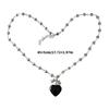 Elegant Heart Necklace Polished Alloy Jewelry Versatile Elegant Clavicle Chain Accessory For Dates Event Presents