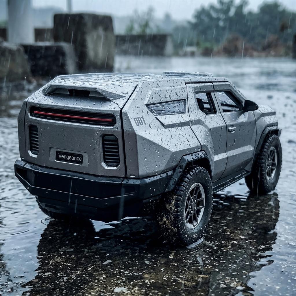 1:24 Rezvani Vengeance Armored Vehicle Alloy Metal Diecast Model Car Desktop Display Collectibles Hobby Ornament Holiday Present