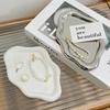 2 Stück Süßes Wolkenförmiges Schmuckaufbewahrungsfach Kunststoff Ring Ohrring Organizer Schminktisch Schale für Schlüssel Uhr Schlafzimmer Schreibtisch Dekoration